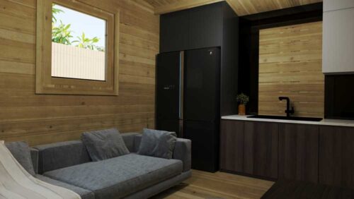 Loghouse Log cabin - Budget-one-bed-type-c interior