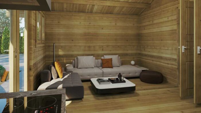 Loghouse log cabin - Two-Bed-Type-D - Two-Bed-Type-D-interior