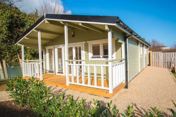 Two Bed Type F Log Cabin 6m X 11m Loghouse Ie
