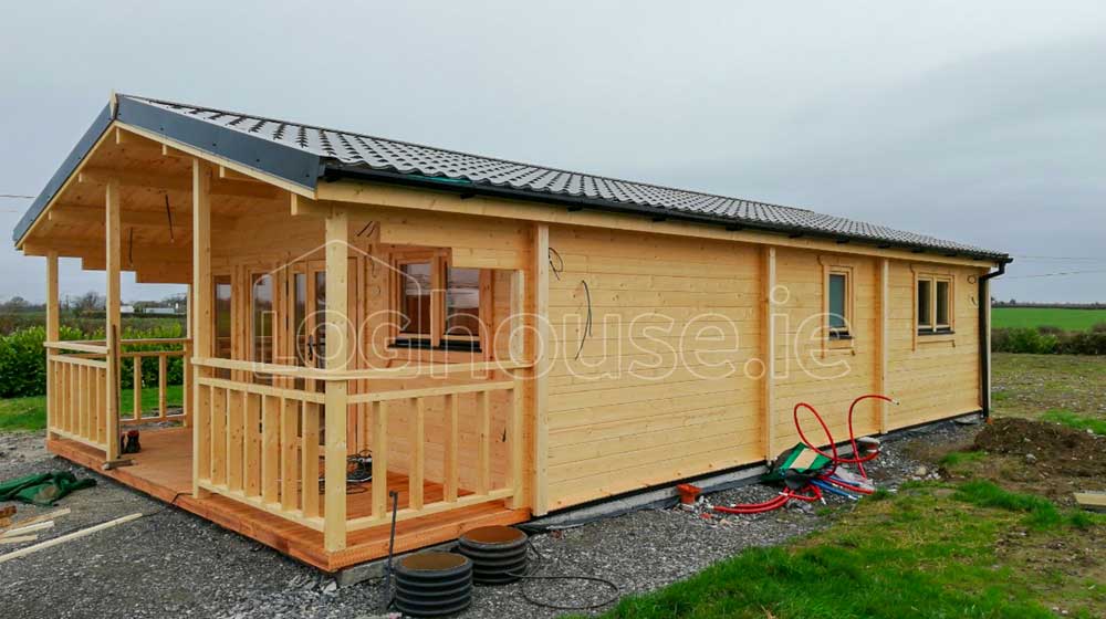 Two Bed Type F Log Cabin 6m X 11m