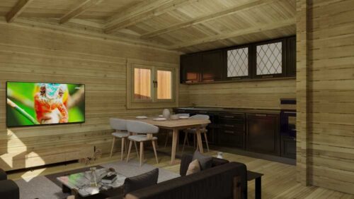 BUDGET-TWO-BED-D-LOG-CABIN---Interior