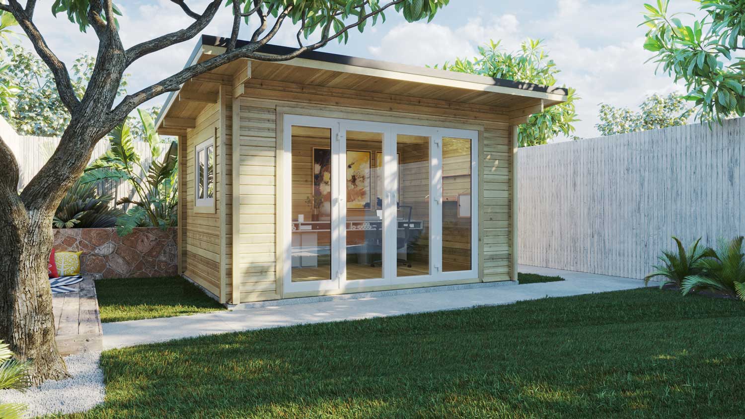 Loghouse-Log-Cabin-Windows-Ireland---Schuco-white-pvc